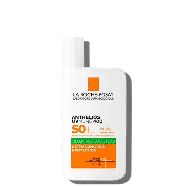 Anthelios UVMune 400 SPF 50+ Oil Control Protección Solar Facial de Alta Protección